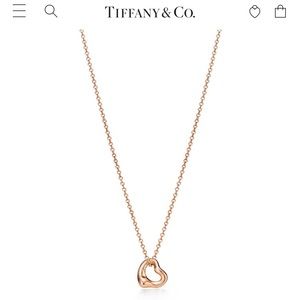 Tiffany & Co. “Open Heart Pendant” Necklace